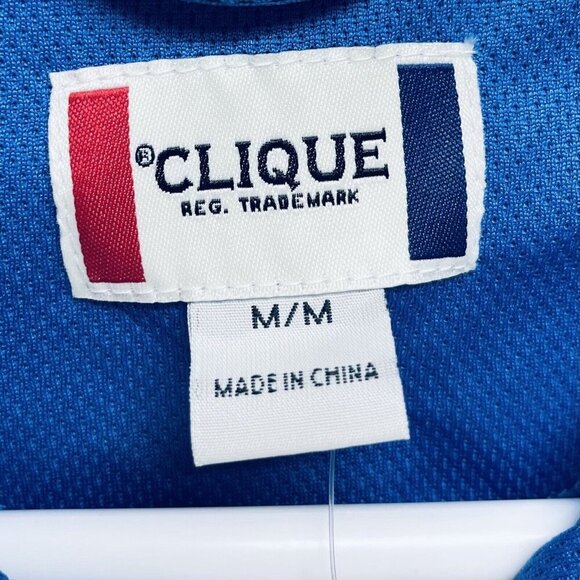 Clique Shirt Size M Men’s blue polo short sleeve Reg. Trademark New - Picture 6 of 8